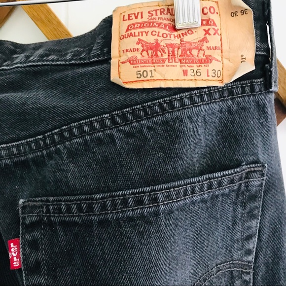Levi’s Vintage 501 Button Fly Black Jeans - Picture 7 of 7